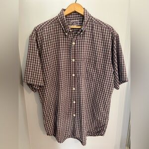 Nevada Vintage Cotton Button Up Short Sleeve L